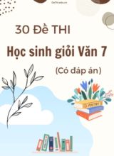 Bộ 30 Đề thi học sinh giỏi Văn 7 (Có đáp án)